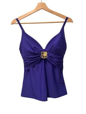 Christina Swimwear Top Tankini Purple Size 8